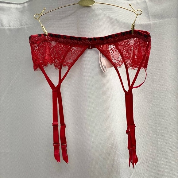 Victoria's Secret Other - Victoria's Secret Red Lace Garter Belt